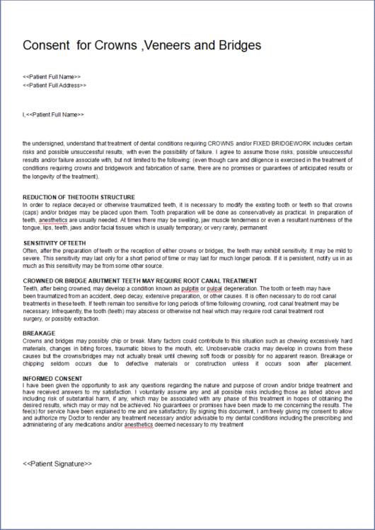 consent quick document